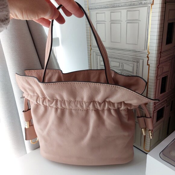 Radley Slouchy Small Drawstring Crossbody Pink Leather Sunny Rise not Loewe - Picture 16 of 16